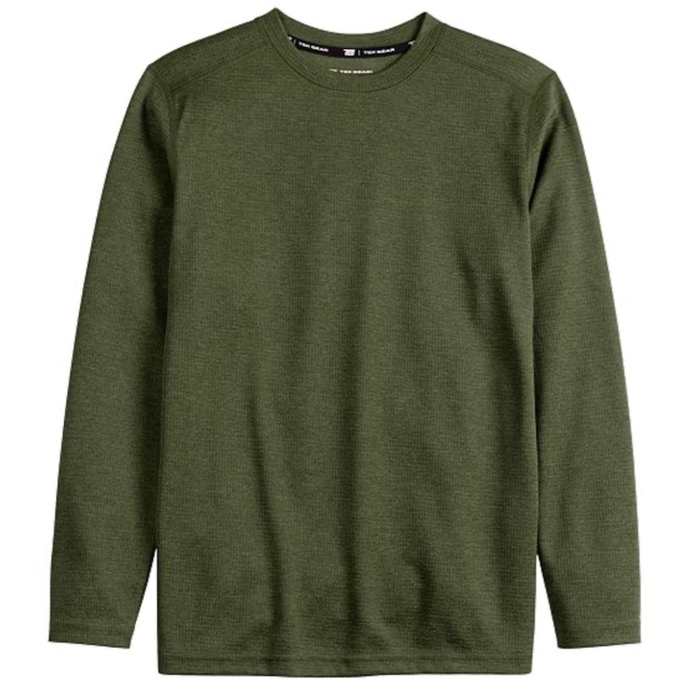 Tek Gear Boys Long Sleeve Thermal Moisture Wicking Layering Tee Shirt